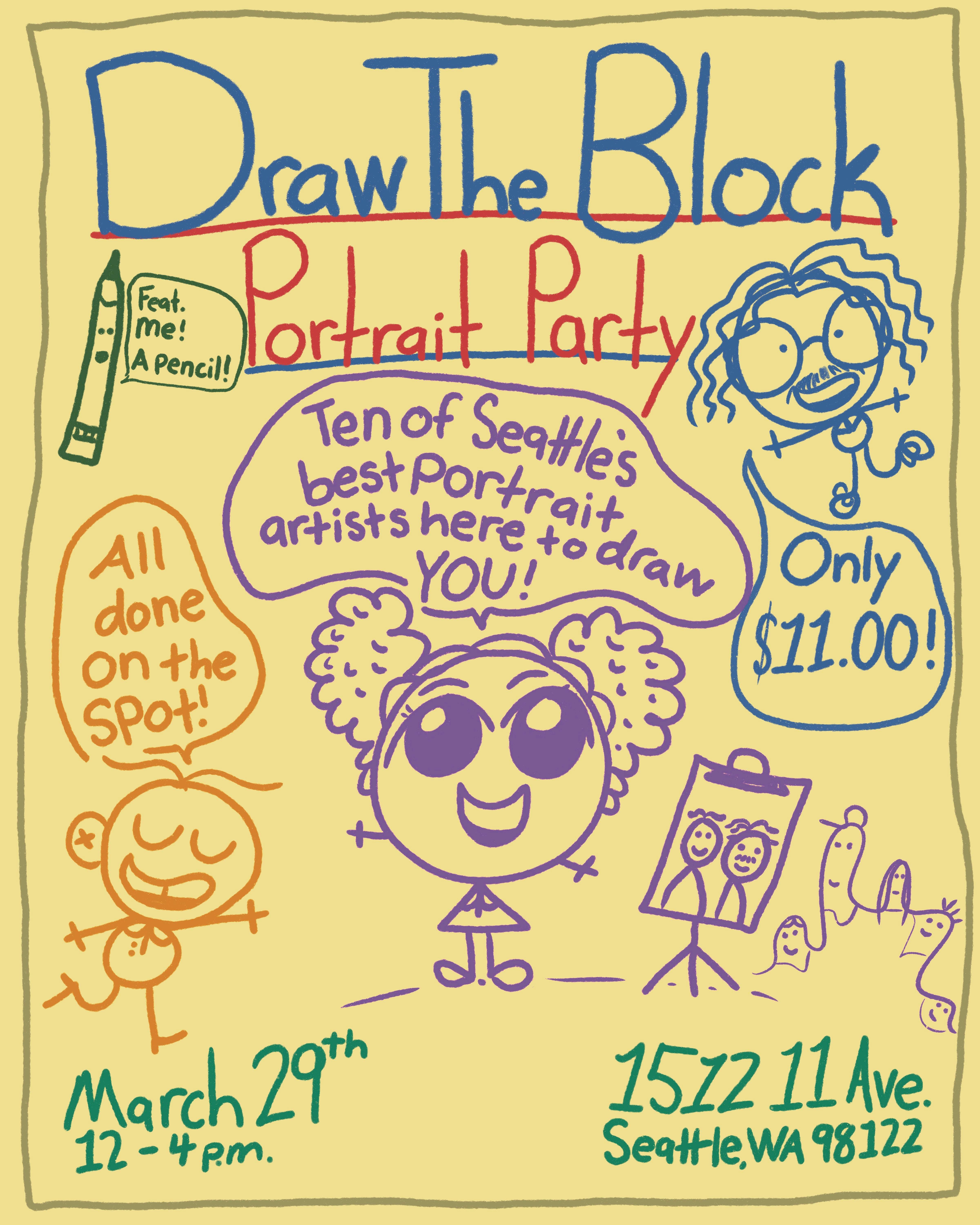 Draw The Block Portrait Party